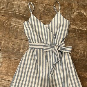 EUC Sz Xs/S, tag  is S.Would fit XS due to measurements. blue & white jumpsuit.